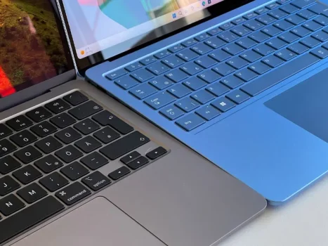 مقایسه سرفیس لپ تاپ ۷ با مک بوک ایر M3